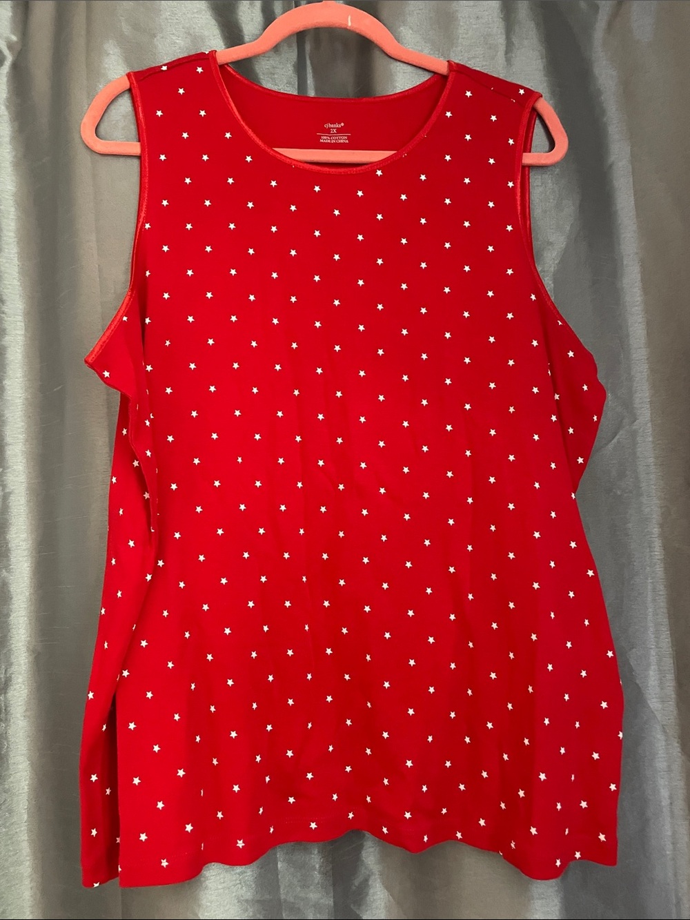 CJ Banks 2X Star Tank Top 100% cotton